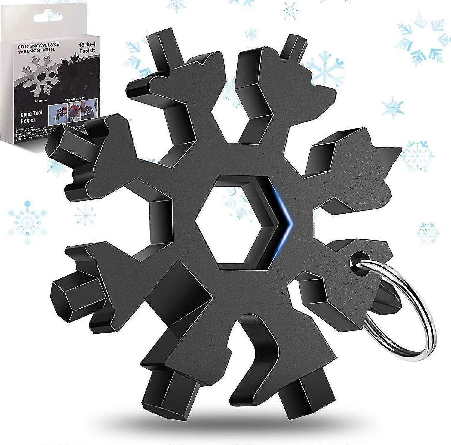 18 in 1 fiocco di neve multi strumento uomini e donne novità idea regalo gadget in acciaio inox eccellente riempimento per calze