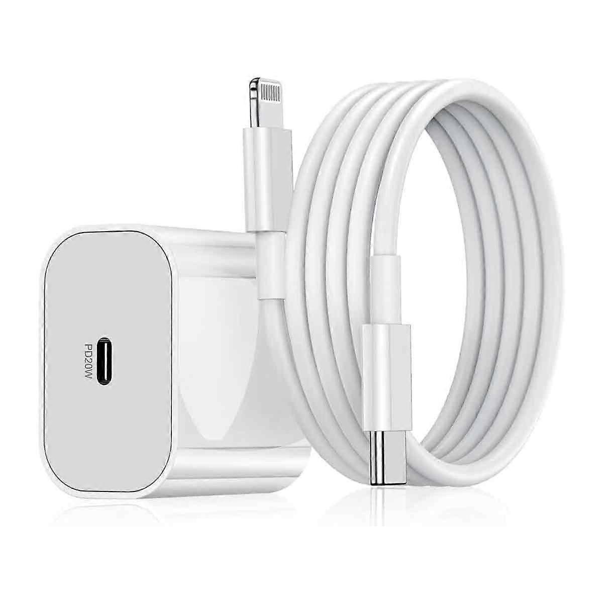 20W fast charging charger and charging cable for iPhone