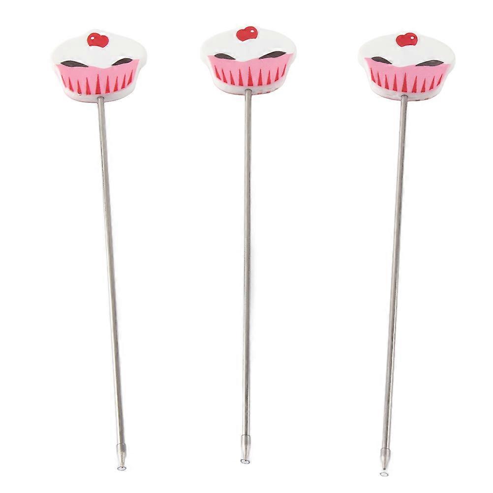 3Pcs Stainless Steel Probe Tester Biscuits Test Needle DIY Baking Tool for Cake Bread Muffin Testing