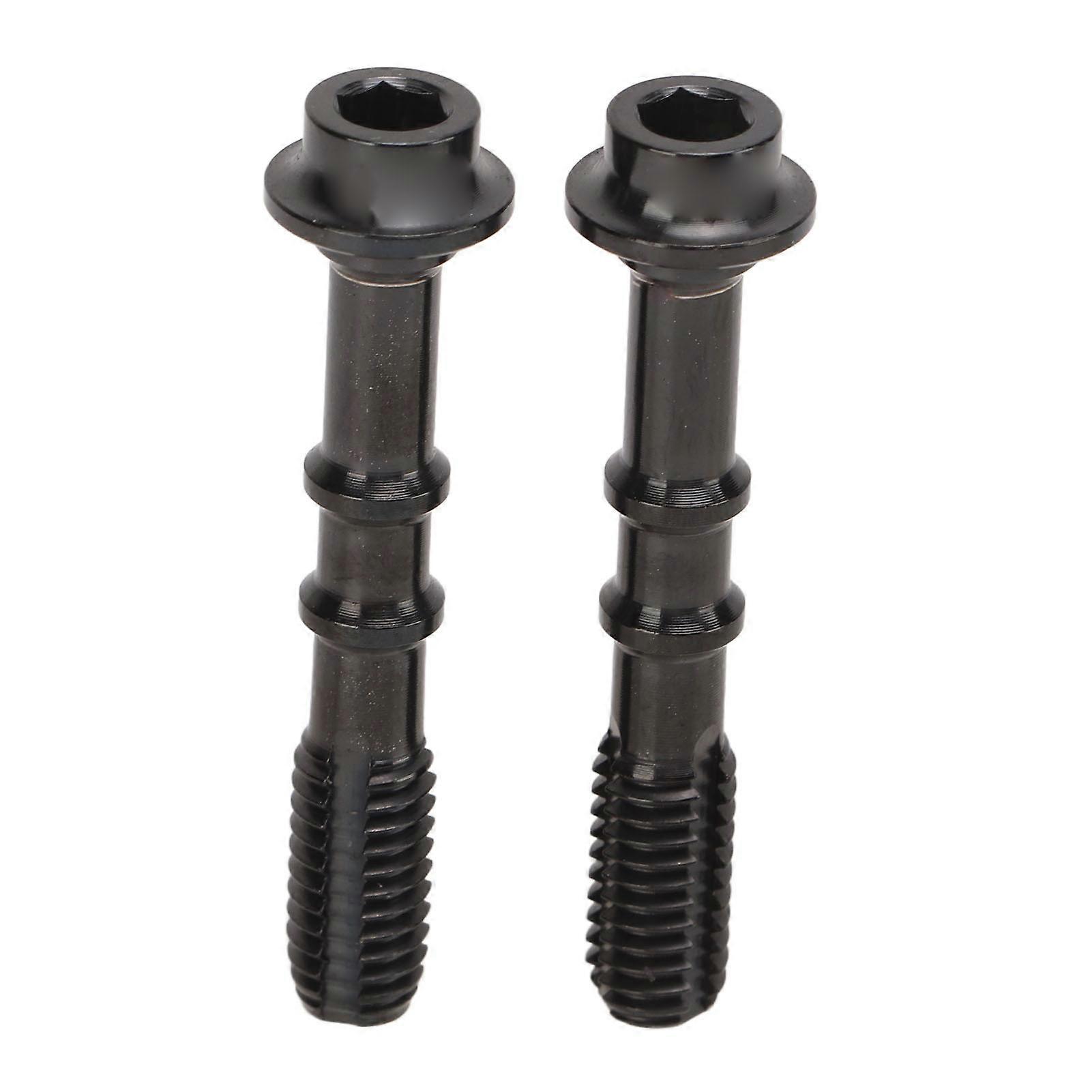 2pcs Fixed Screw Titanium Alloy Hollow 5 Wire Body Lightweight Portable Fine Polishing Bike Disc Hardware