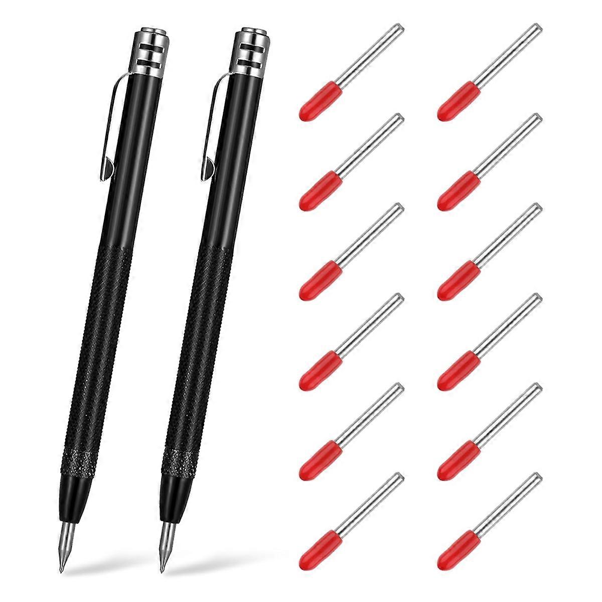 Tungsten Carbide Scriber with Magnet with 12 Replacement Marking Tip
