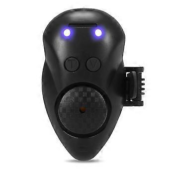 Alarma de picaduras de pesca Indicador de alarma de pesca electrónico sensible Alertas de sonidos LED en la caña de pescar para la pesca diurna y nocturna