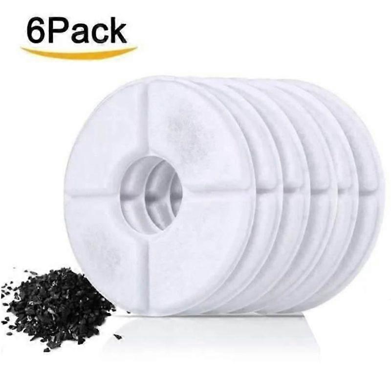 Cat Fountain 6 Water Filter Replacement Filter Replacement Filter for Flower Fountains Diameter 126CM Pack of 6