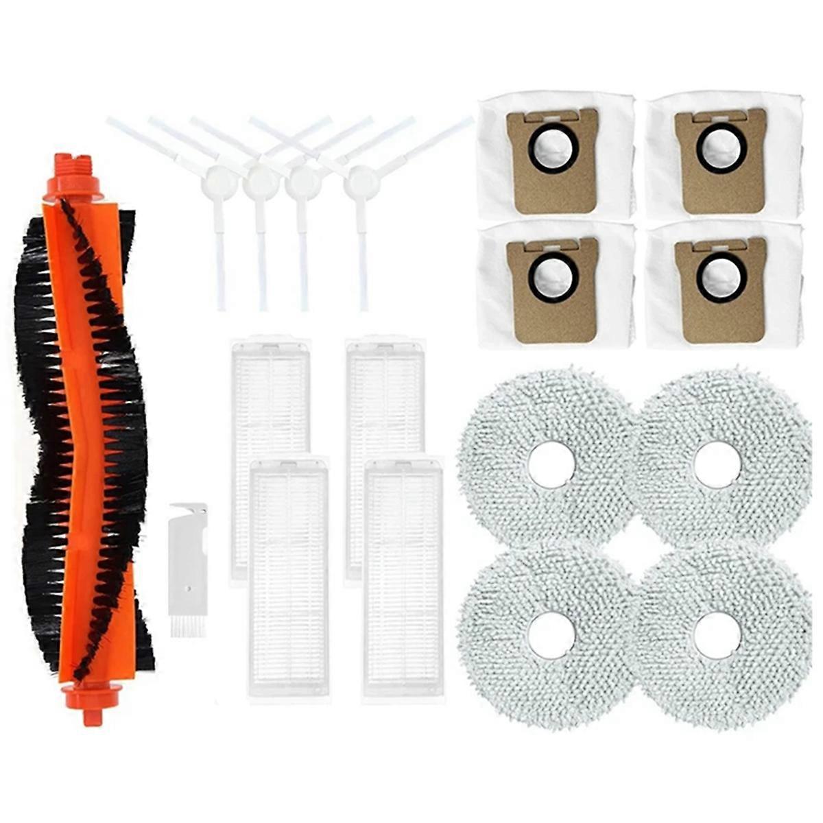 For M30 Pro Main Side Brush Filter Mop Cloth Pads Dust Bag