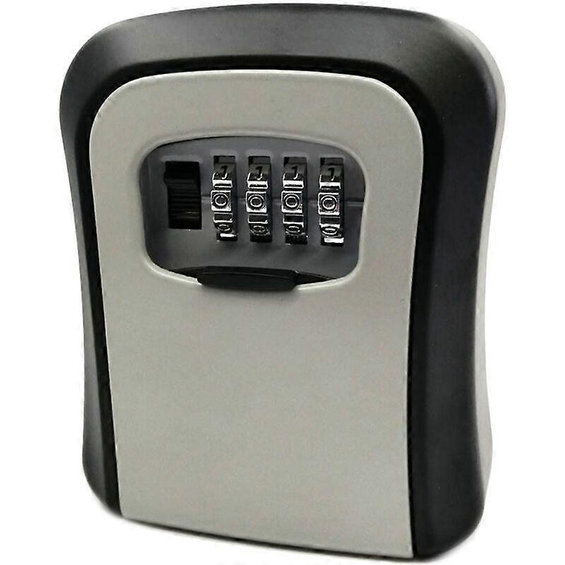 Key Lock Box Wall Mounted, 4 Digit Combination Lockbox for Outside House,Key Safe Security Storage Lock Box 5 Keys Large Capacity with Resettable Code