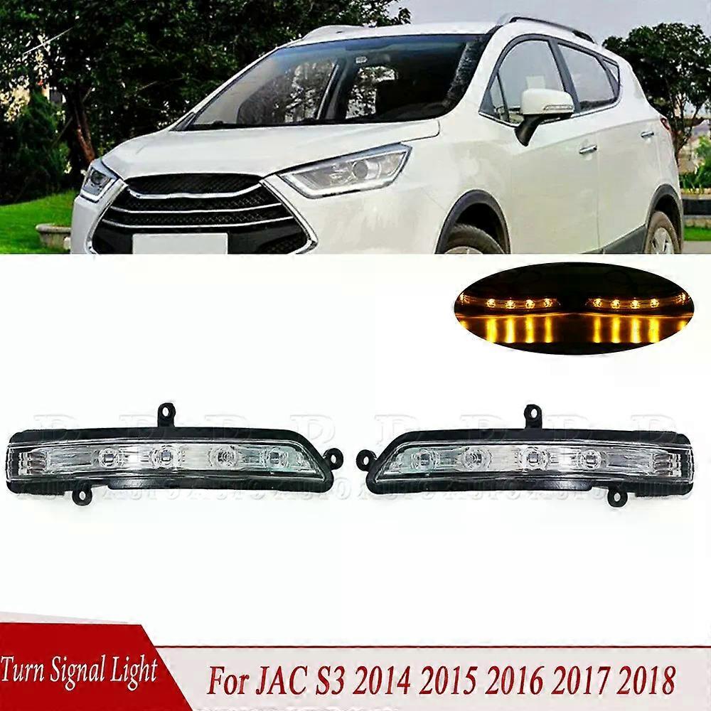 Applies to Car Rearview Side Mirror LED Turn Signal Lights LED Indicator Blinker Repeater For Car Fit For JAC S3 2014 2015 2016 2017 2018