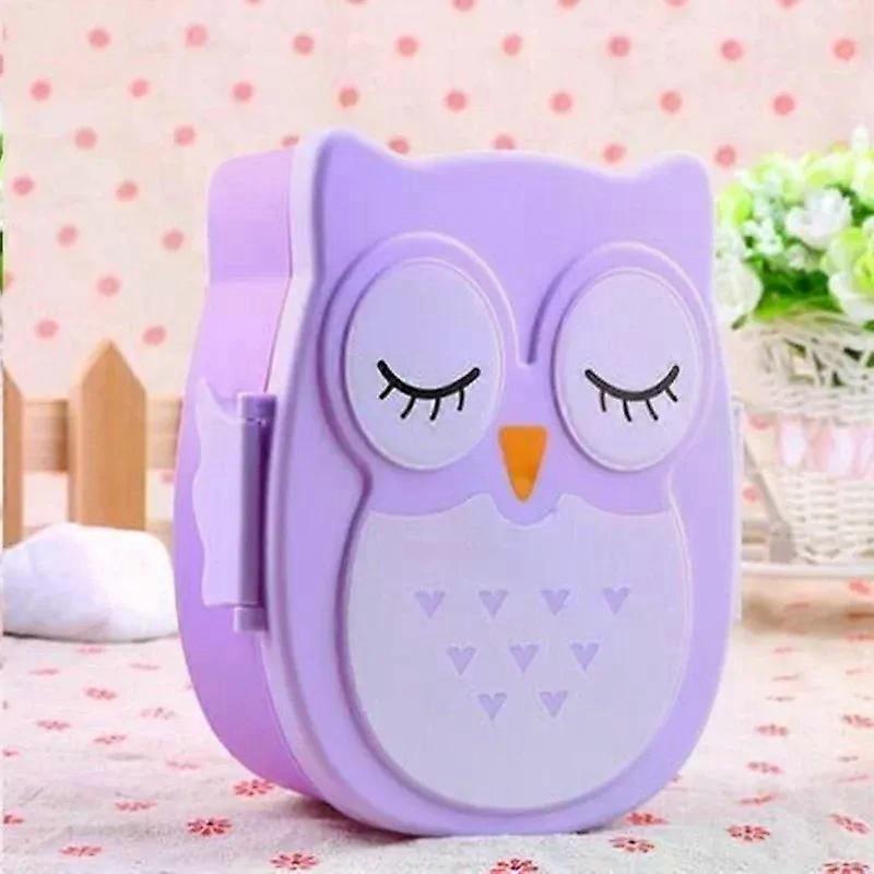 Portable Plastic Children Students Lunch Box Bento Box Food Container Carton Dinnerware Cutlery