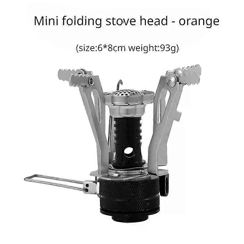 Outdoor Mini Gas Stove Foldable Picnic Cooking Stove Lightweight Portable Backpack Stove Stable Support Windproof Camp Stove