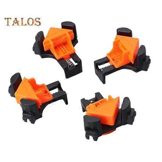 4Pcs 90 Degree Angle Clamps Woodworking Corner Clip Adjustable Spring Loaded Clamp Fixer Tool for Carpentry Welding Cabinet Making