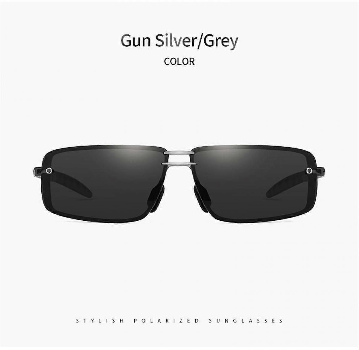 Ultra Lightweight Rectangular Polarized Sunglasses UV400 Protection