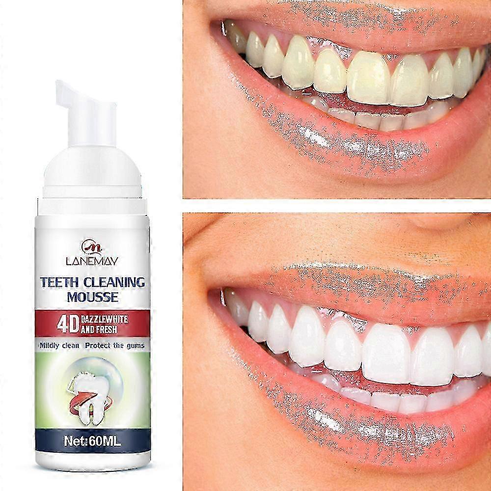 60ml Teeth Toothpaste Foam Baking Soda Toothpaste Removal