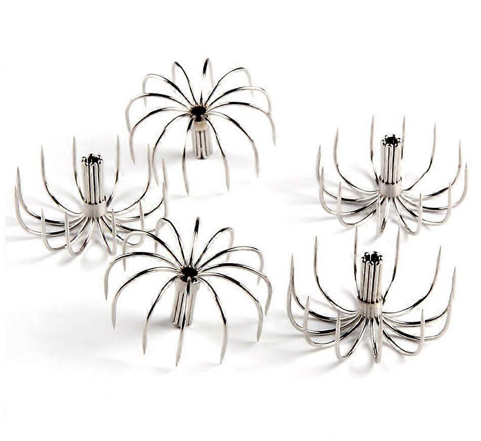 Squid Jig 30-Piece Set, Barbed Hooks, Umbrella Rig Style, Sea Fishing Lures, Squid Jig Baits