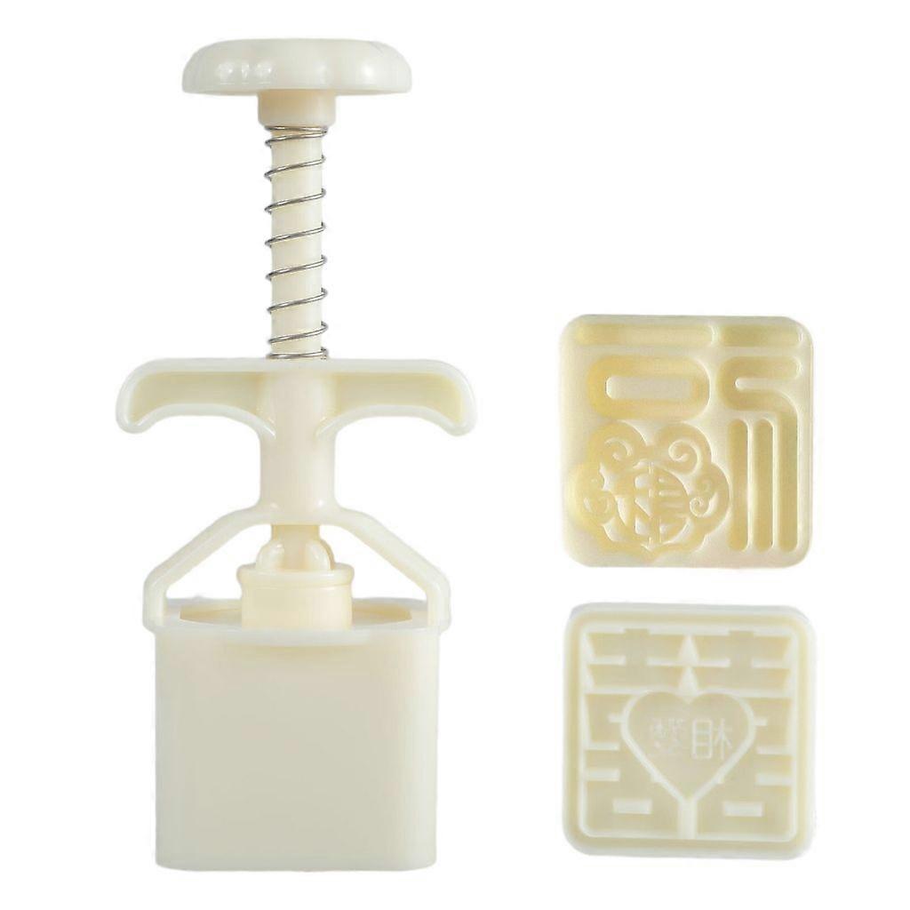 unbrand Square Mooncakes Making Mold Cookie Stamp Cake Molds Practical Baking Supplies