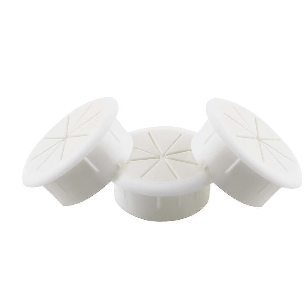 Wire Box Hole|3Pcs 60Mm Wire Box Holes - White
