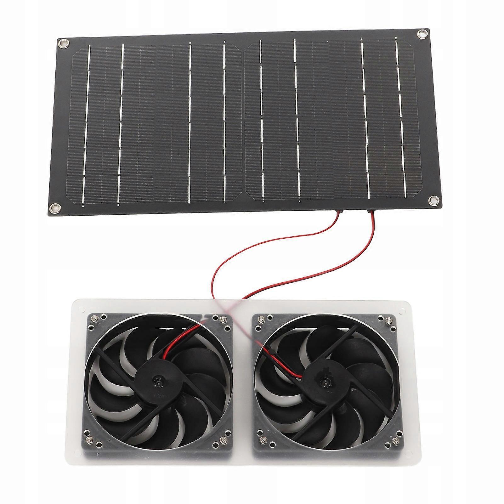 ソーラー排気ファンデュアル12v、ソーラーパネル付き100w実用的