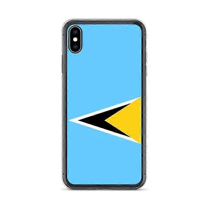 iPhone Case - Multicolor - Saint Lucia Flag - Soft - TPU - Compatible with iPhone XS Max