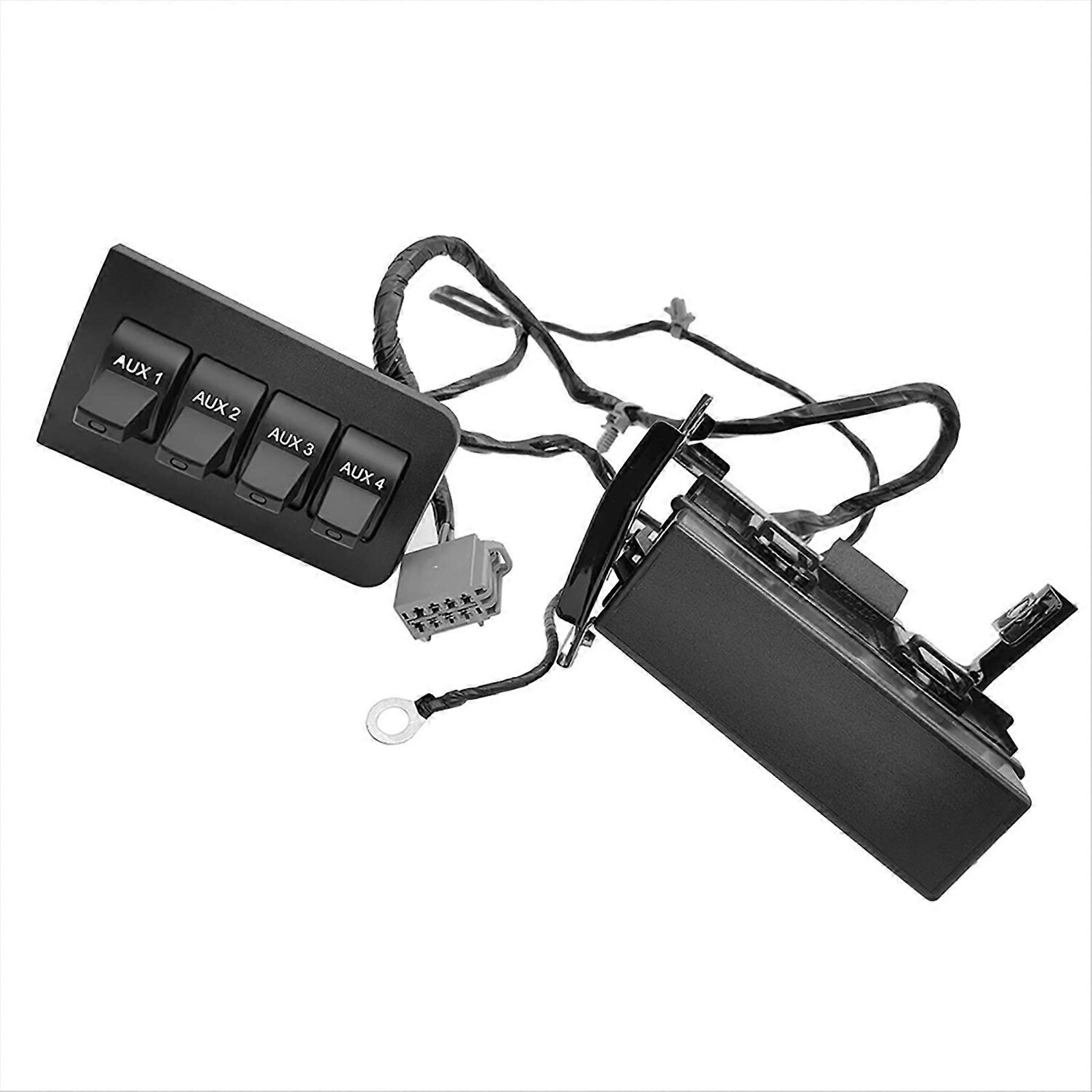 Auxiliary Upfitter Switch Panel AL3Z13D730AA Fit for F550 F750 F150 F250 F350 F450 Replace Part BC3Z14A303B Multicolor