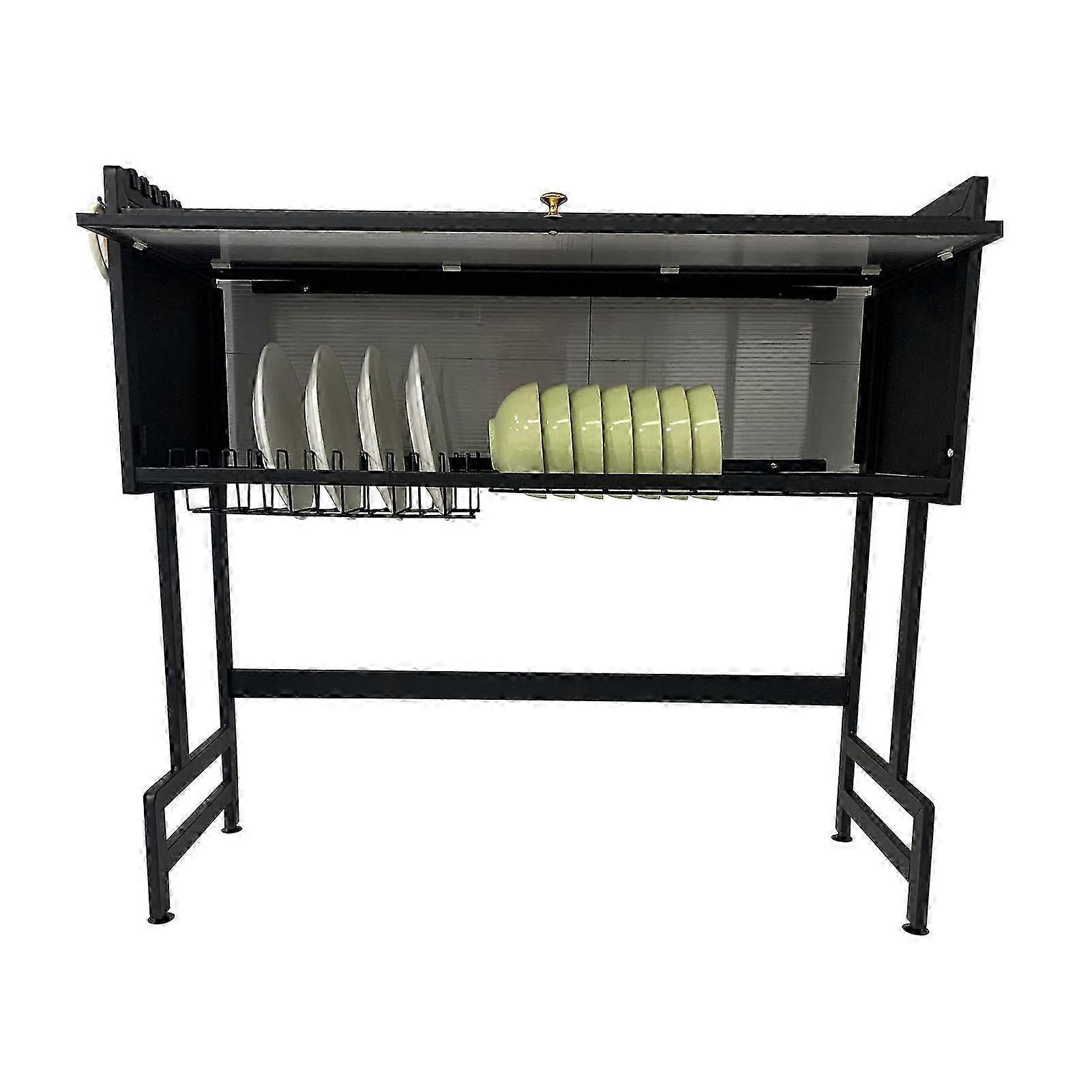 Over The Sink Dish Drying Rack 2 Tier Multifunction Drainer Rack Kitchen Sink Shelf Dishwashing Drying Rack S 66cm