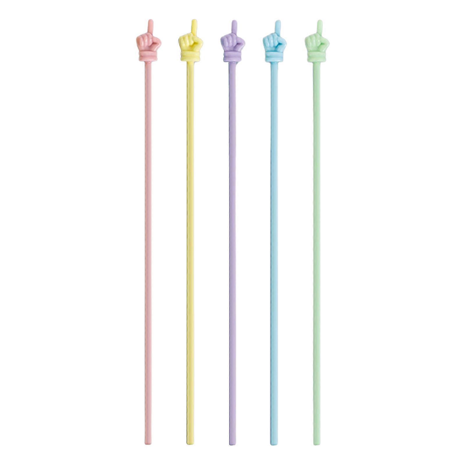 5/10Pcs Plastic Teacher Pointers Finger Pointers Stick for Reading, Hand Pointers for Homeschooling Classroom