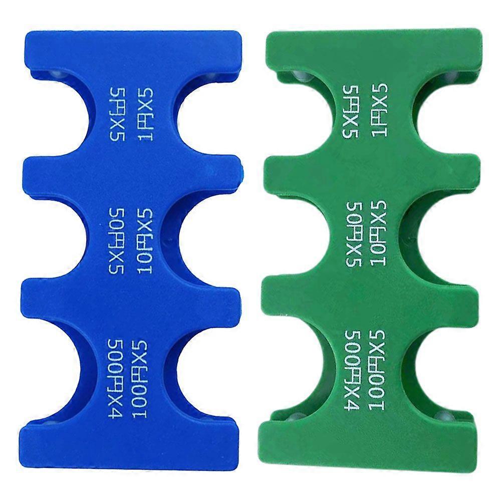 2pcs Coin Hard Case Organizer Coin Storage Tool for Japanese Yen Coins Plastic Coin Sorter with Slots for Wallet Convenient Coin Sorters