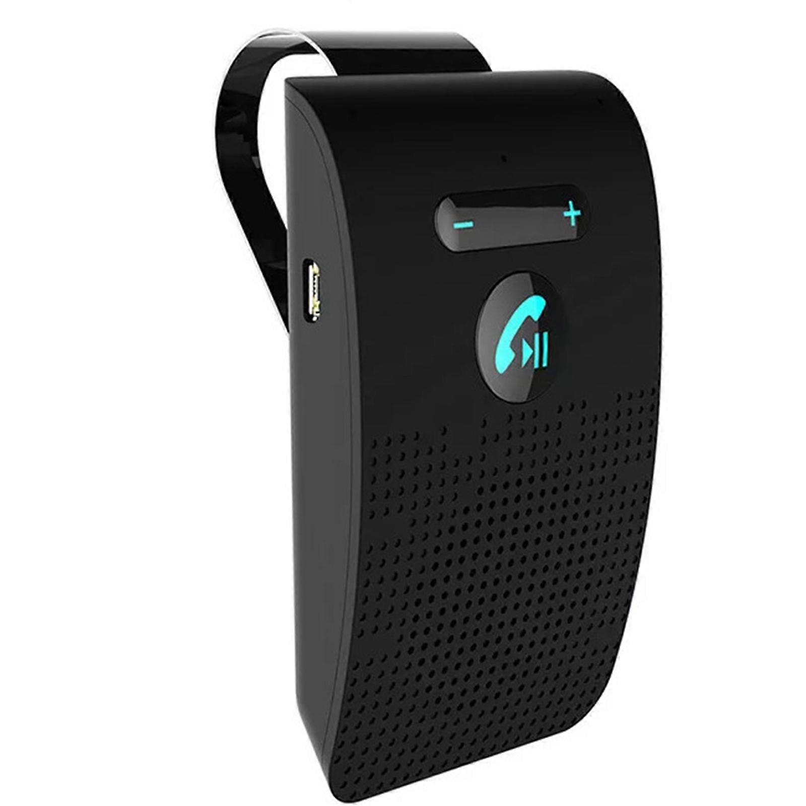 Hands Free Bluetooth-compatible 5.0 Car Kit, Loud Speakerphone Support Siri Assistant & Motion Auto On Off, Volume Knob Multicolor