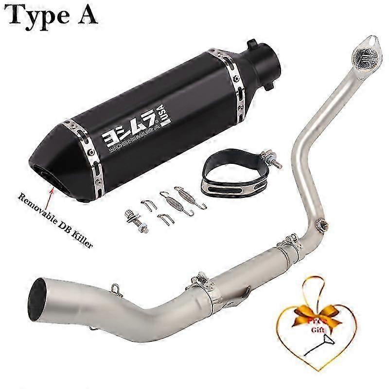 Sistema De Escape Completo Para Motocicleta Zontes, Tubo De Enlace Delantero Modificado, Silenciador Db Killer, Gk350, Gk350r, Gk 350, X S T