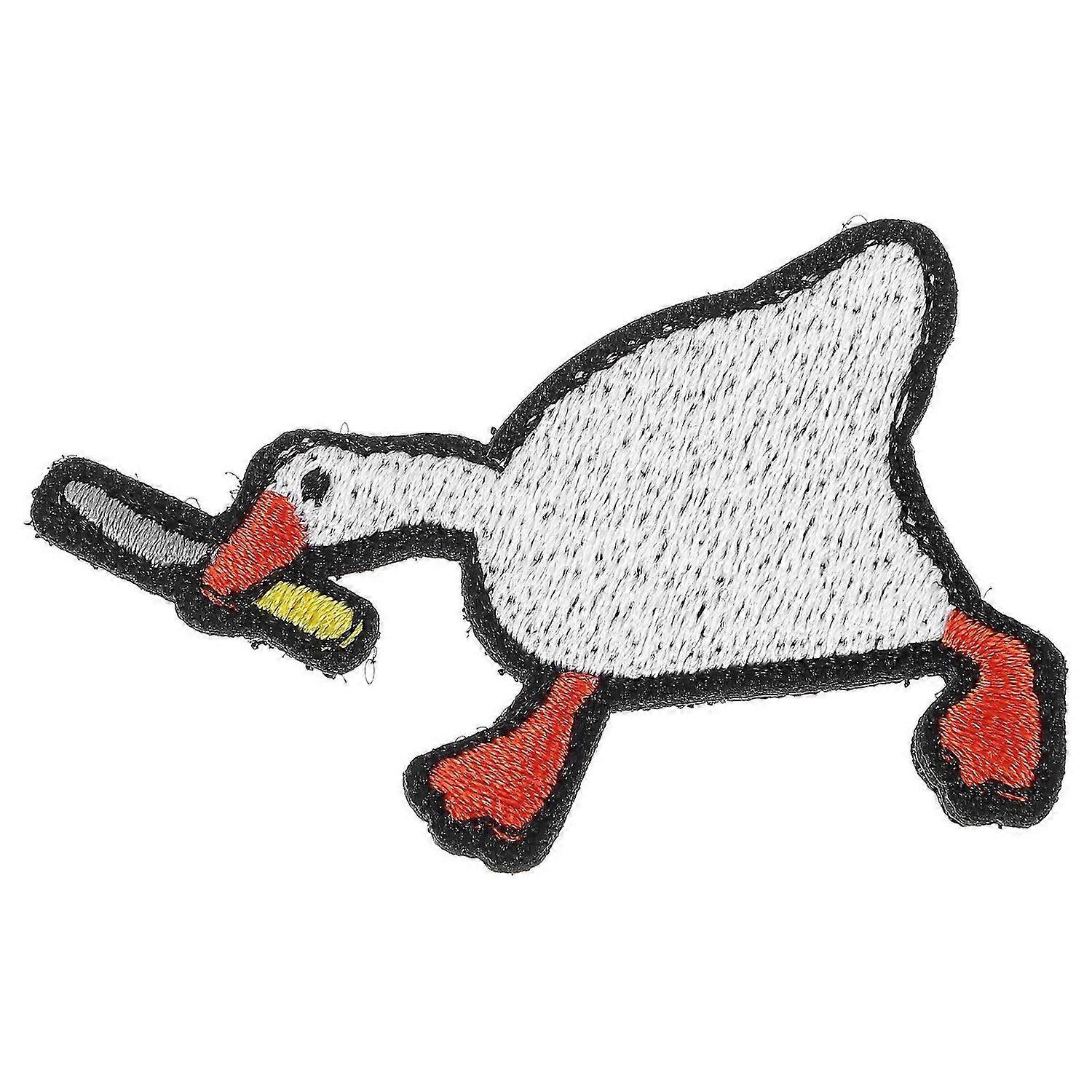 Embroidered Applique Patch Cartoon Goose Patch Lovely Embroidered Applique