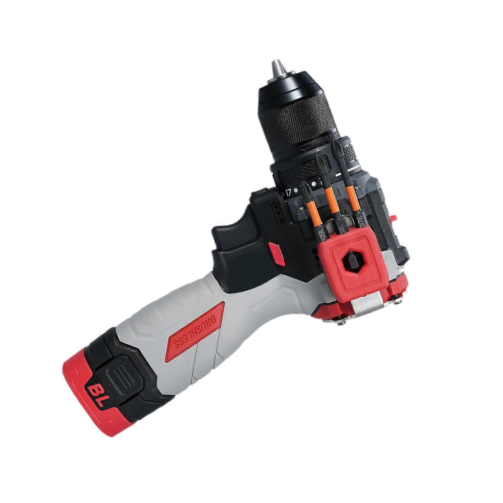 Hammer Drill 16.8V Brushless Power Drill Set Rechargeable Drill with Battery and Charger 45N.M Torque 2-Variable Speed Household Power Tools Drill Se