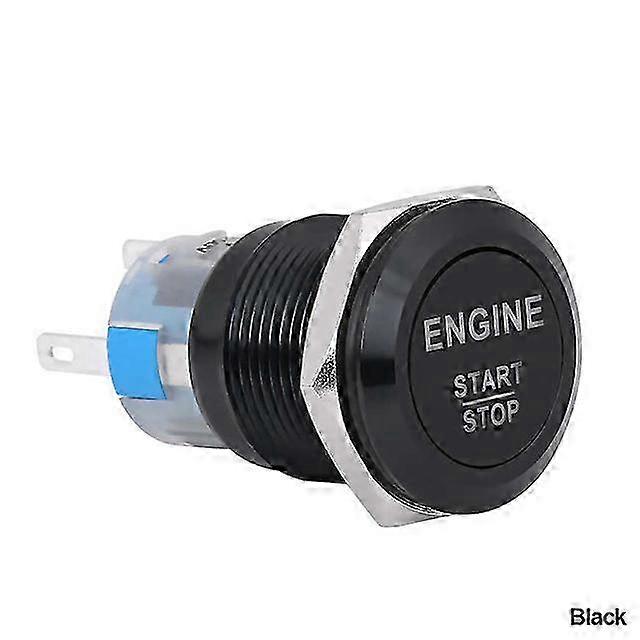 Waterproof 12V Engine Start Push Button Switch Ignition Starter Replacement Switch for Compatible Brands