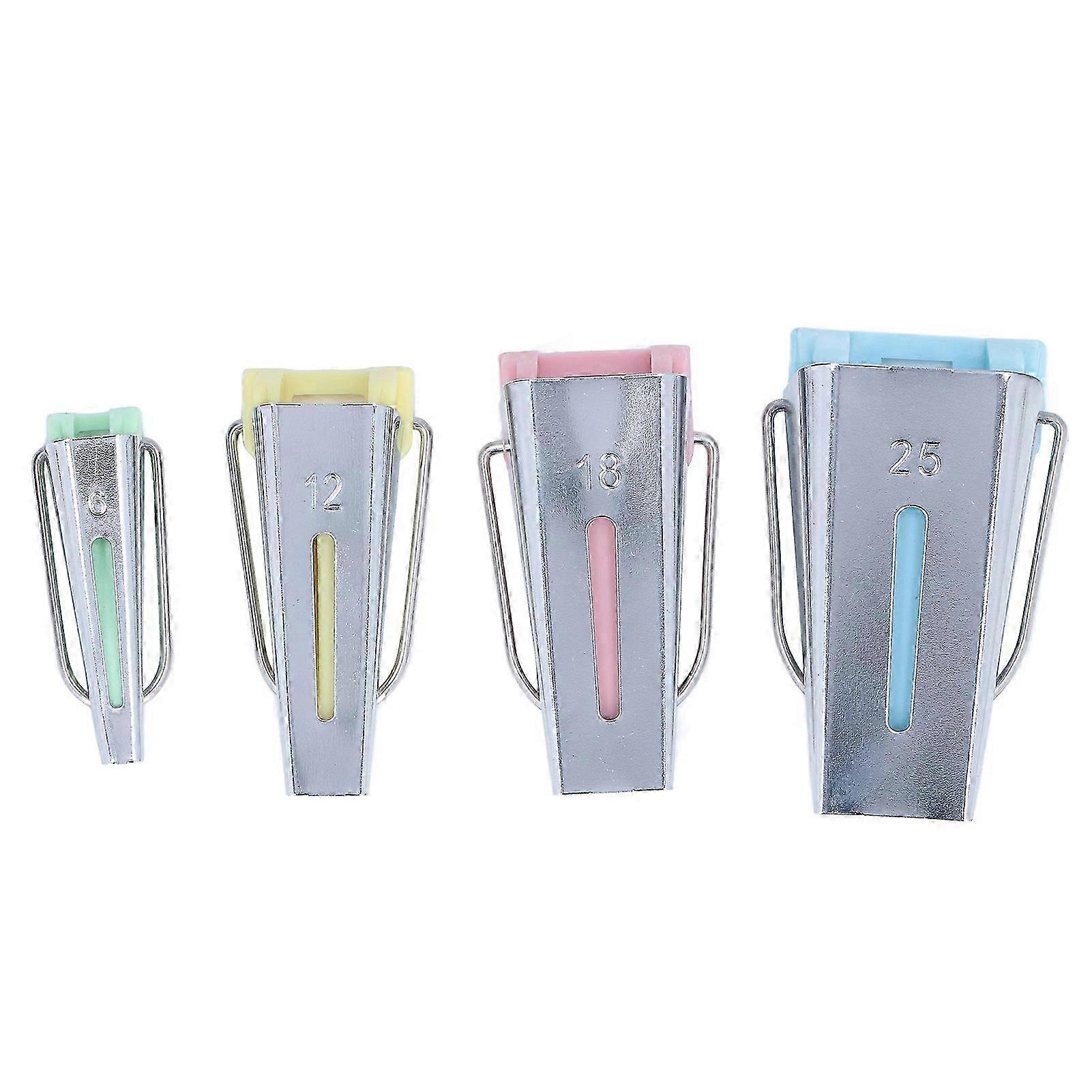 2025 4 Pieces Twill Tape Maker Precise Home Sewing Patchwork Tools DIY Patching Work Supplies