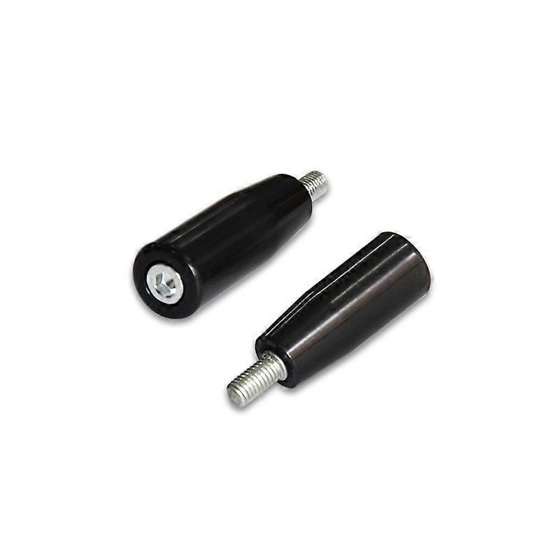 Sourcing map Revolving Handwheel Machine Handle Male Threaded Stem for Milling Machinery(2pcs, black)
