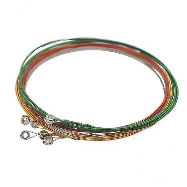 3x Replacement Set of 6pcs Colorful Electric Guitar String E-B-G-D-A-E Strings