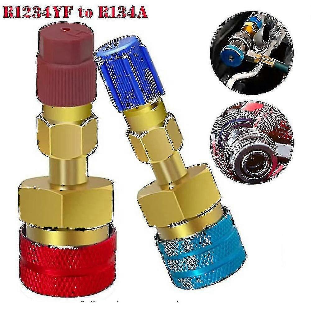 2pcs Quick Connector Adapters R1234yf To R134a High Quick Couplers Connectors