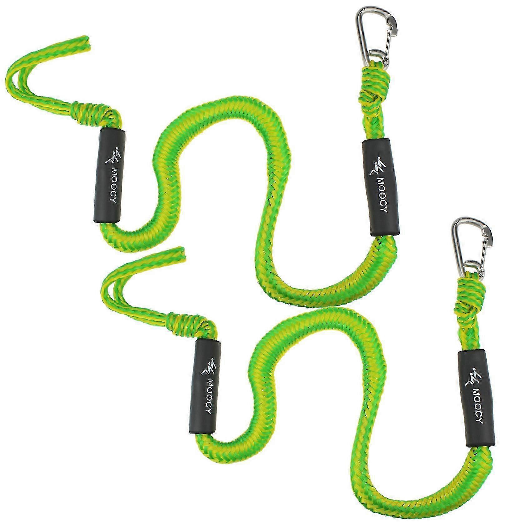 2er-Pack Boot Bungee Dock Line mit Haken - Festmacherseil für Boote, Pontons, Jetski, Kajak & WaveRunner Zubehör