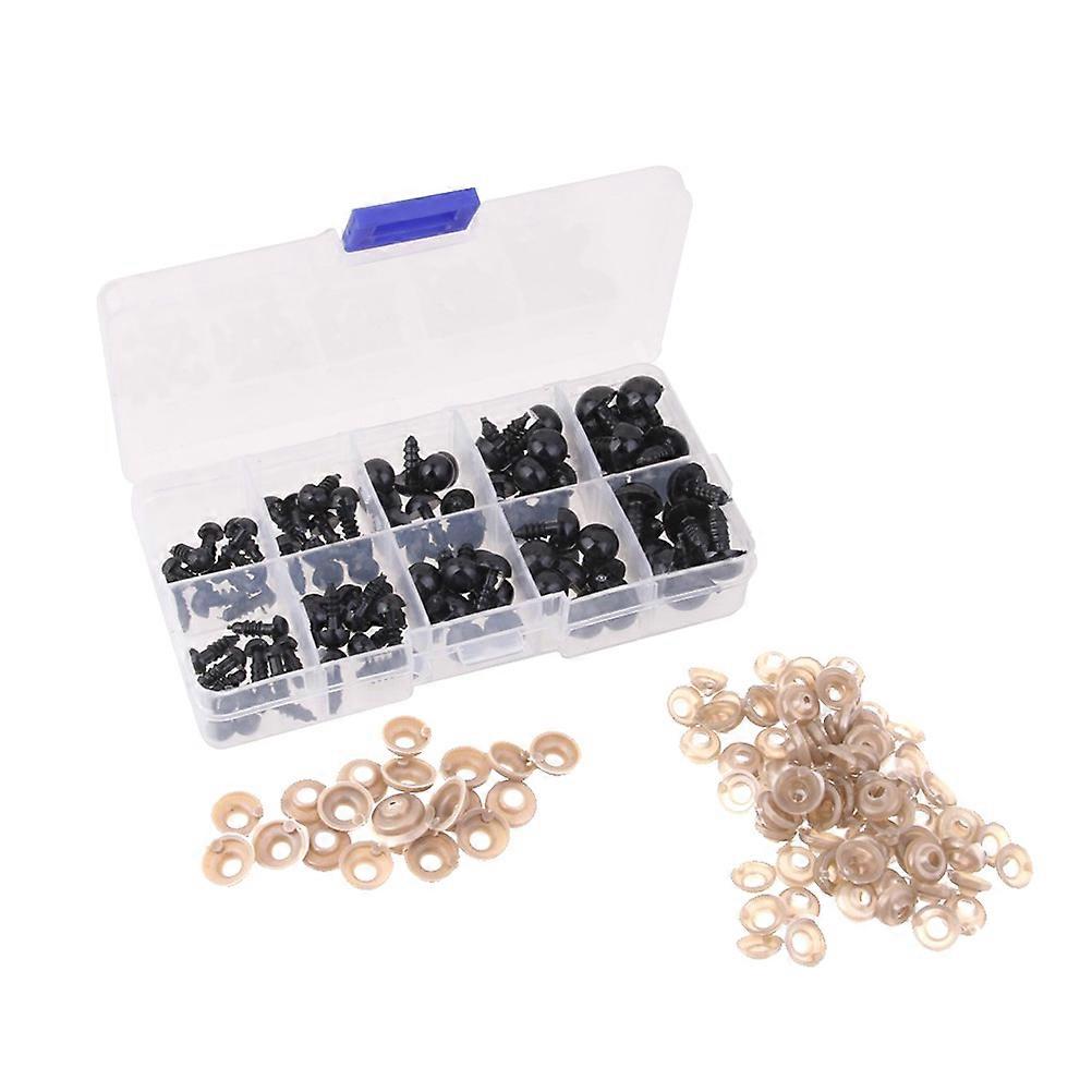 Animal toy eyes with washer support, space-saving design, versatile crafting use