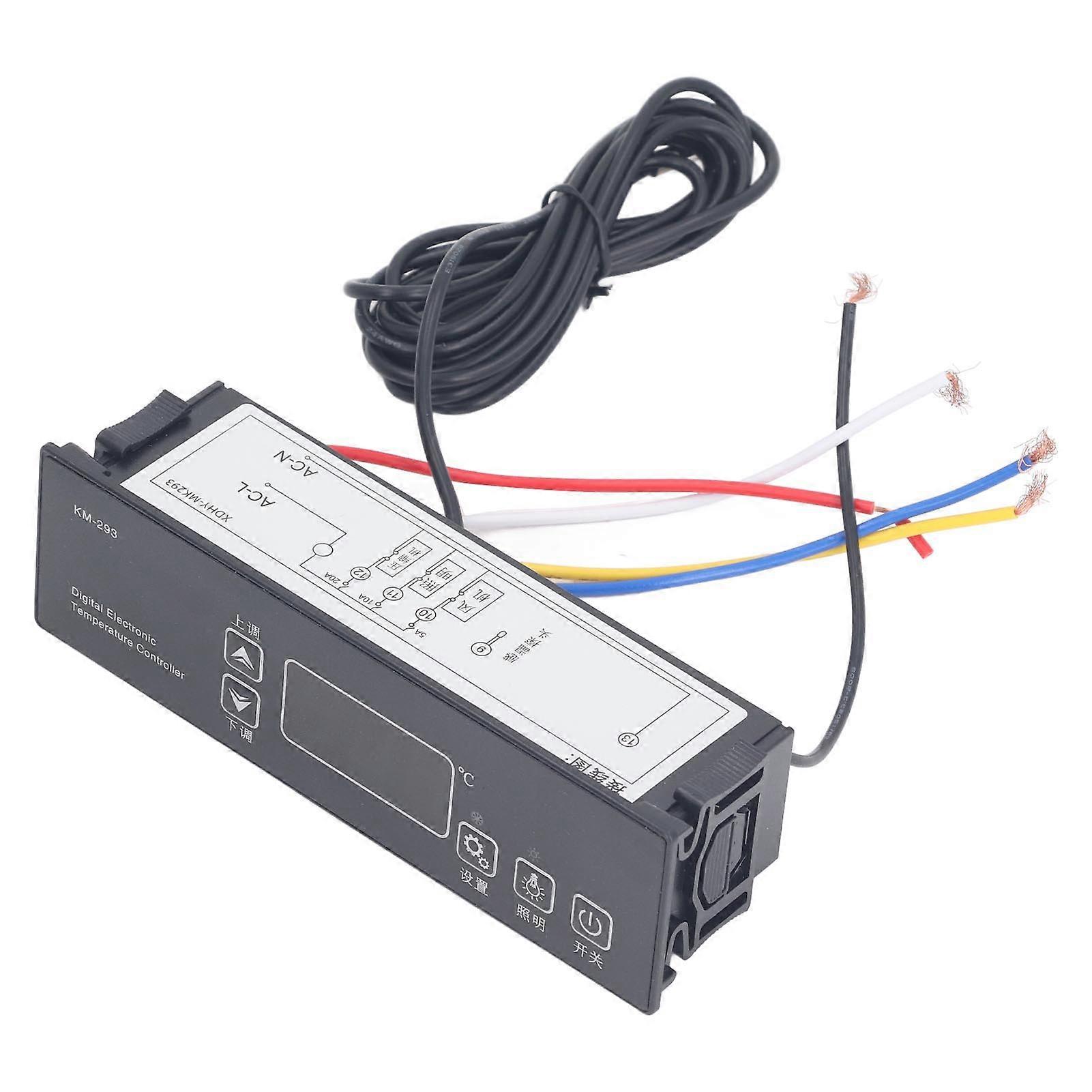 220V Digital Temperature Controller NTC Sensor High Accuracy Electronic Thermostat for Refrigerator Freezer