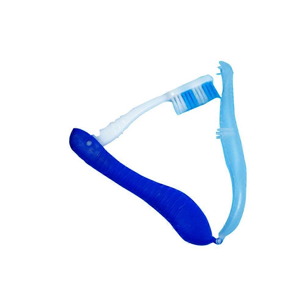 Travel Size Toothbrush Foldable for Daily Use Blue 10.80X1.55X1.50CM Folding Function 1Set