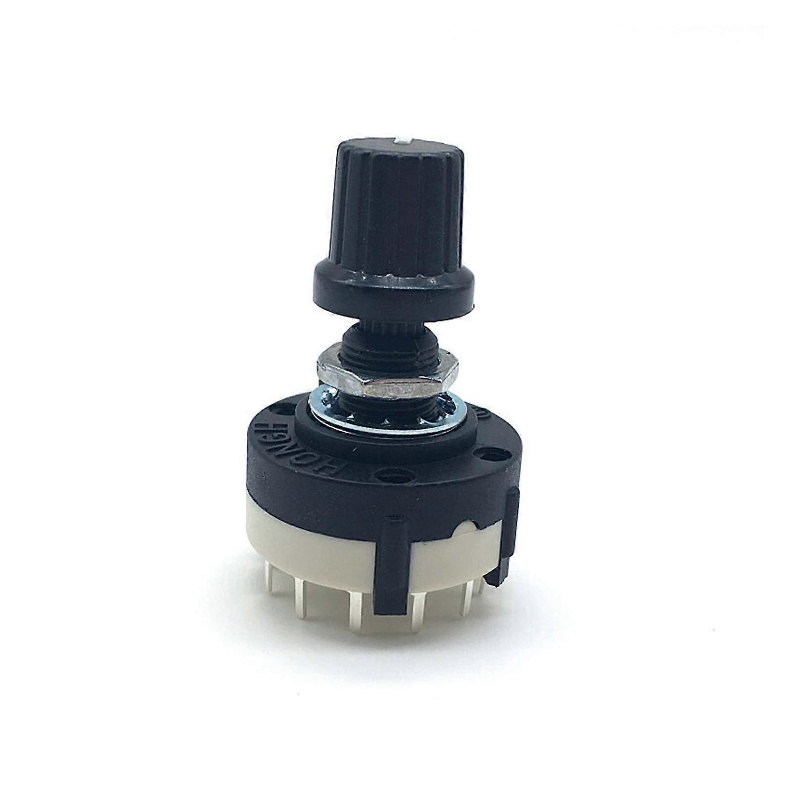 Rotary Encoder, RS26 1P12P channel selector 20mm handle (without knob) With Knob Ref: 8639