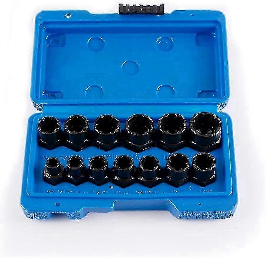 Nut Extractor and Screw Extractor Tool Set, 13-Piece Compatible with Various Brands, 619mm Length