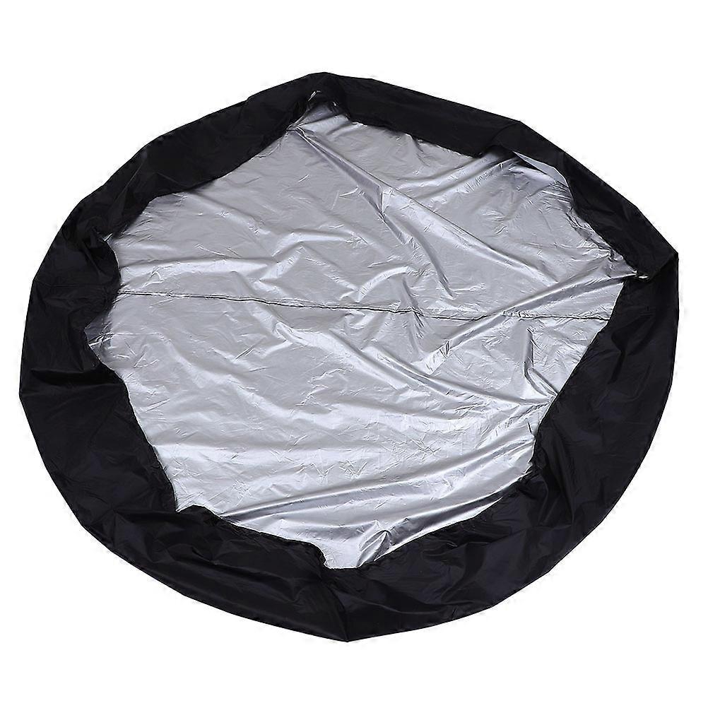 Practical Solar Pool Cover for Outdoor Use Made of Polyester Black Color Floats on Water Surface 6.5ft