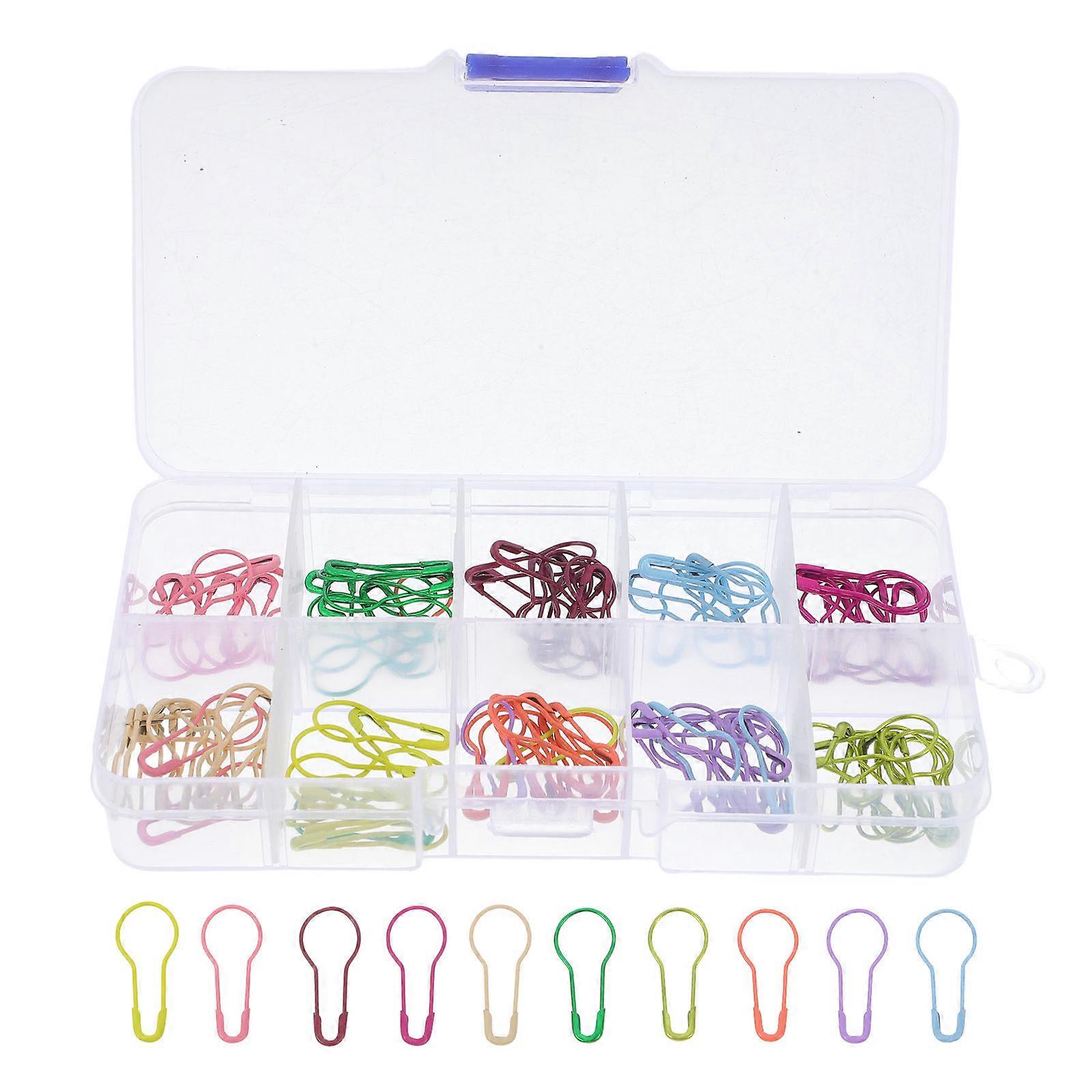 100pcs Gourd Safety Markers for DIY Crafts, Crocheting & Handmade Projects with Protective Lock and Clothing Tagging Function