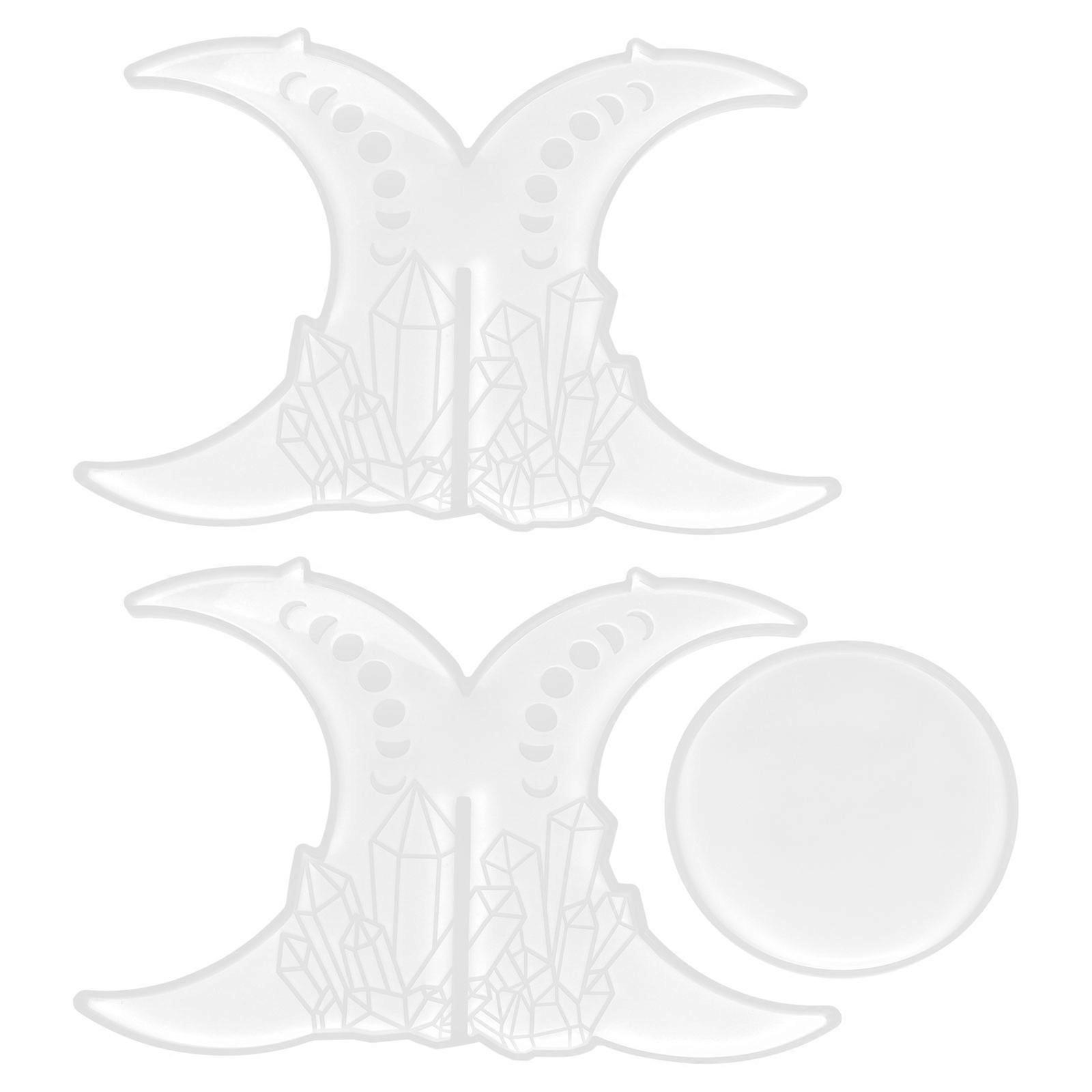 Reusable Epoxy Mold Displaying Rack Mold Home Decoration Moon 1Set