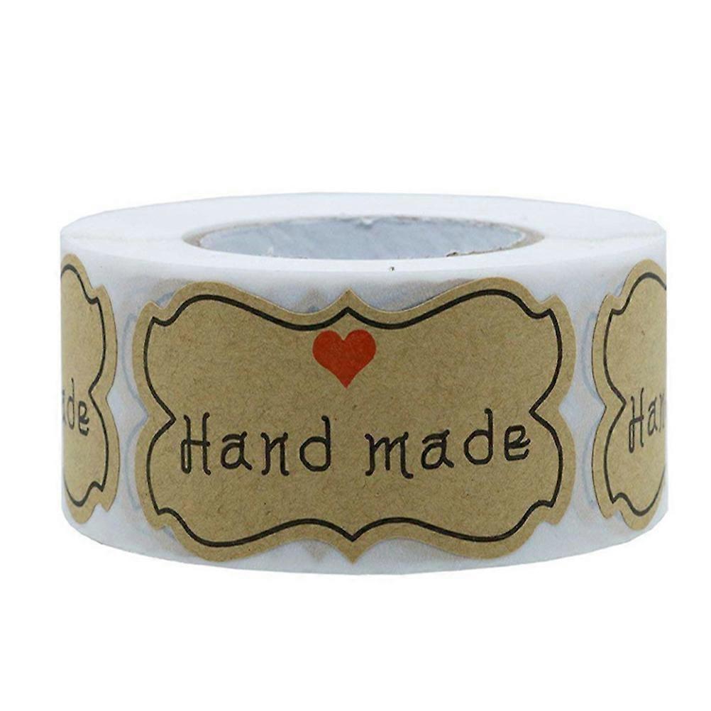 Envelope Seals Kraft Paper Self-Adhesive with Strong Adhesiveness for Special Events 2.5*2.5*0.2cm 1 Roll