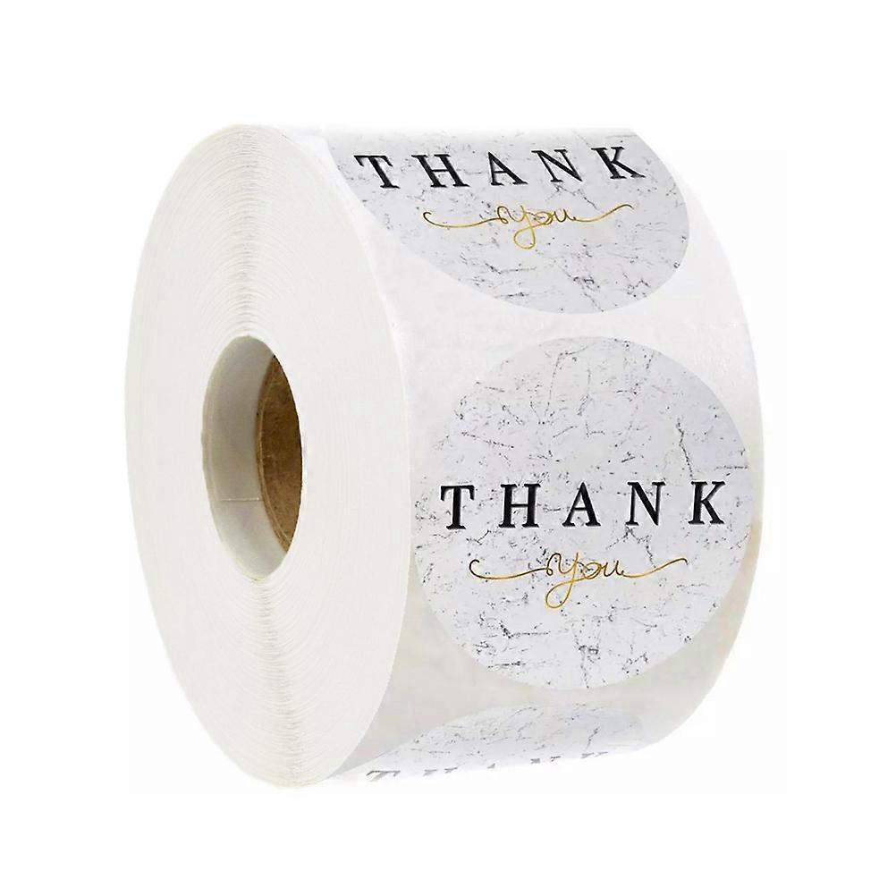 Thank You Label Stickers Roll Decorative Sealing Stickers for Bouquets & Packaging Strong Adhesion, Unique Design for Expressing Gratitude