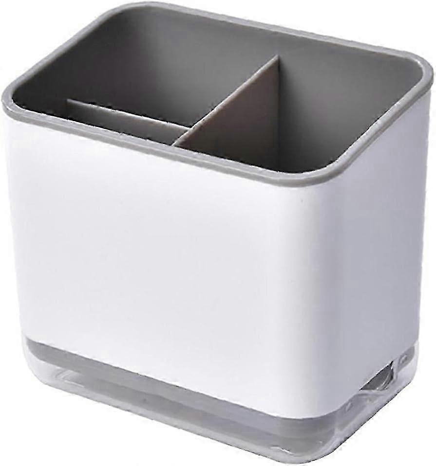 Double Layer Shoe Storage Box For Kitchen - Cutlery Storage Caddy Cover Drainer Spoon Fork