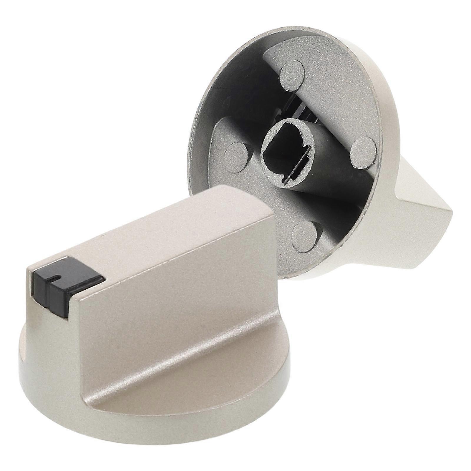 Stove Control Knobs Metal Cooktop Knobs Electric Range Knobs Replacement Part For Electric Stove Kitchen Use Round Shape 2Pcs