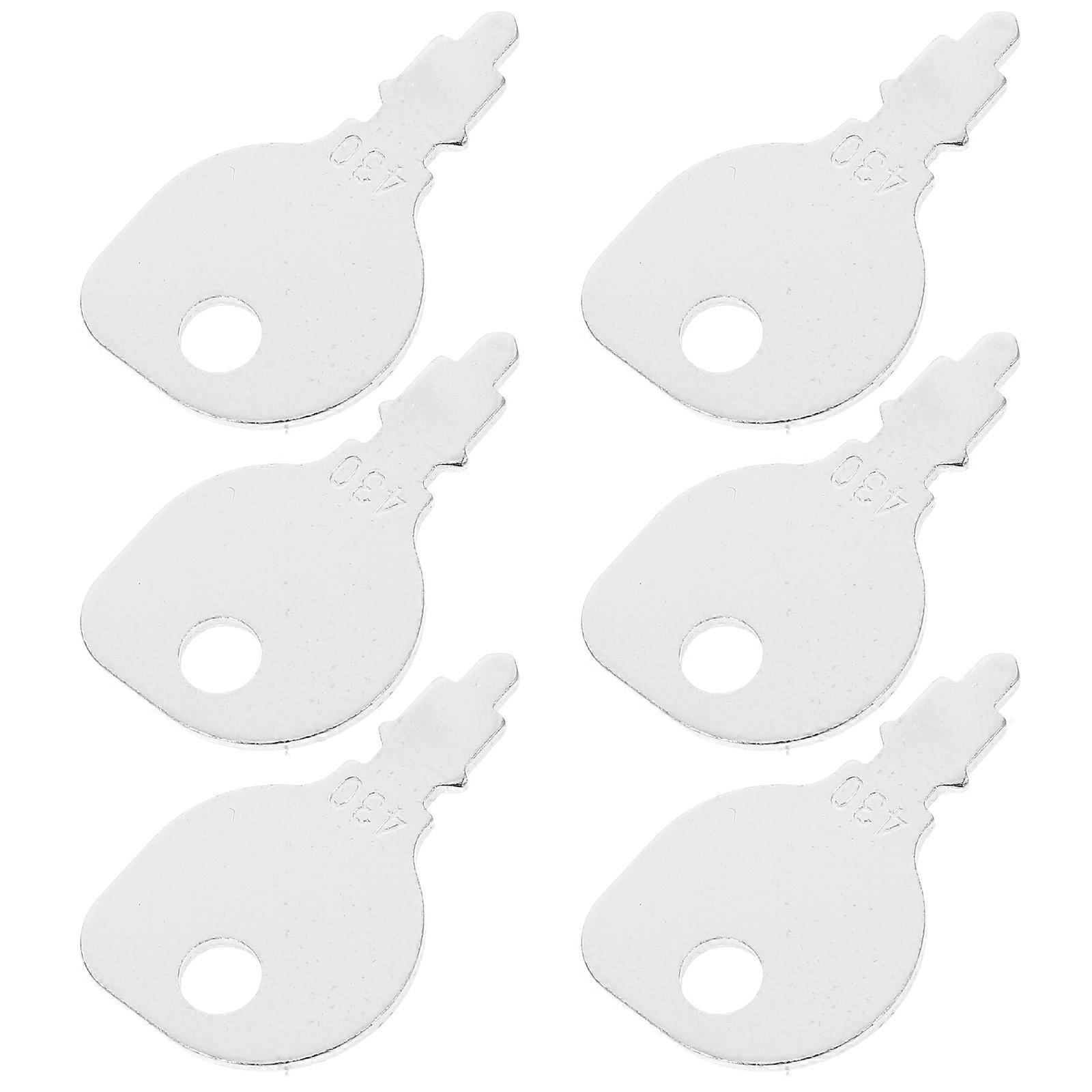 6Pcs Iron Lawn Mower Keys Replacement Designed For Agricultural Equipment Switch Compatibility Efficient Performance