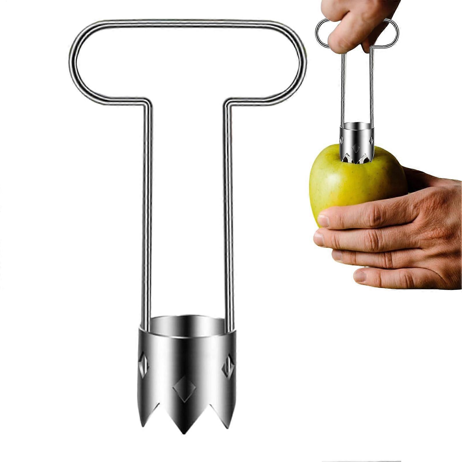 Pear Corer Tool, Fruit Corer, 16 Cm Stainless Steel, Portable Tomato Core Remover Kitchen Gadget
