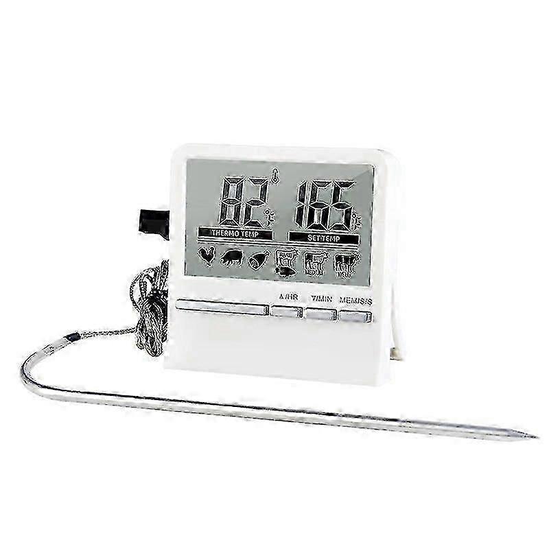 Kitchen Digital Cooking Thermometer for Meat and Food Temperature with Probe and Timer Function