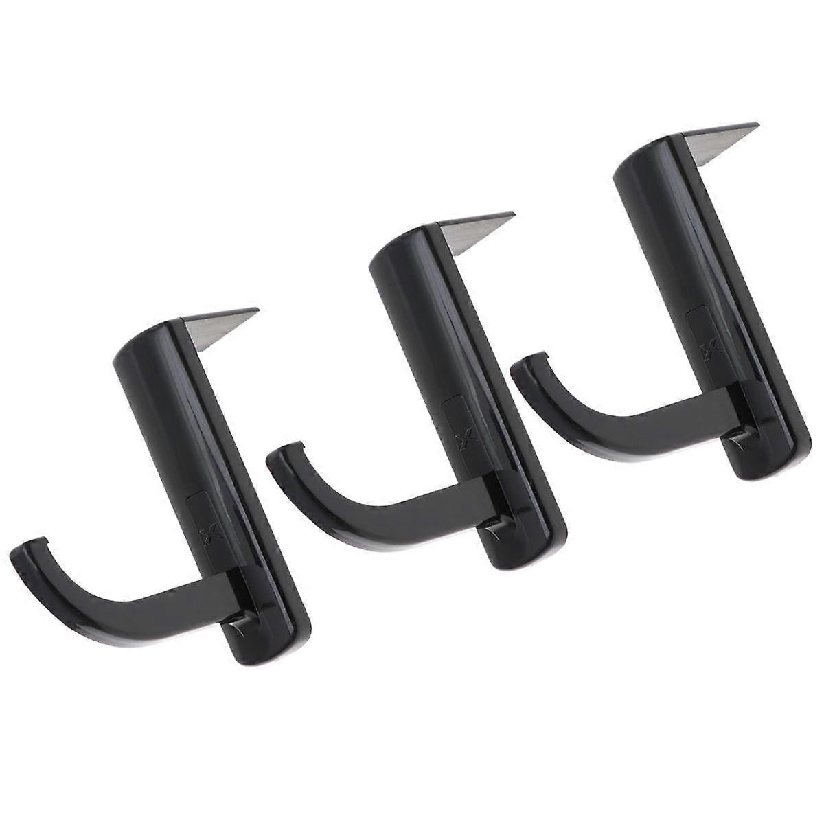 Headset Holder Earphone Hook for Hanging 3Pcs Black Headphone Rack Hooks